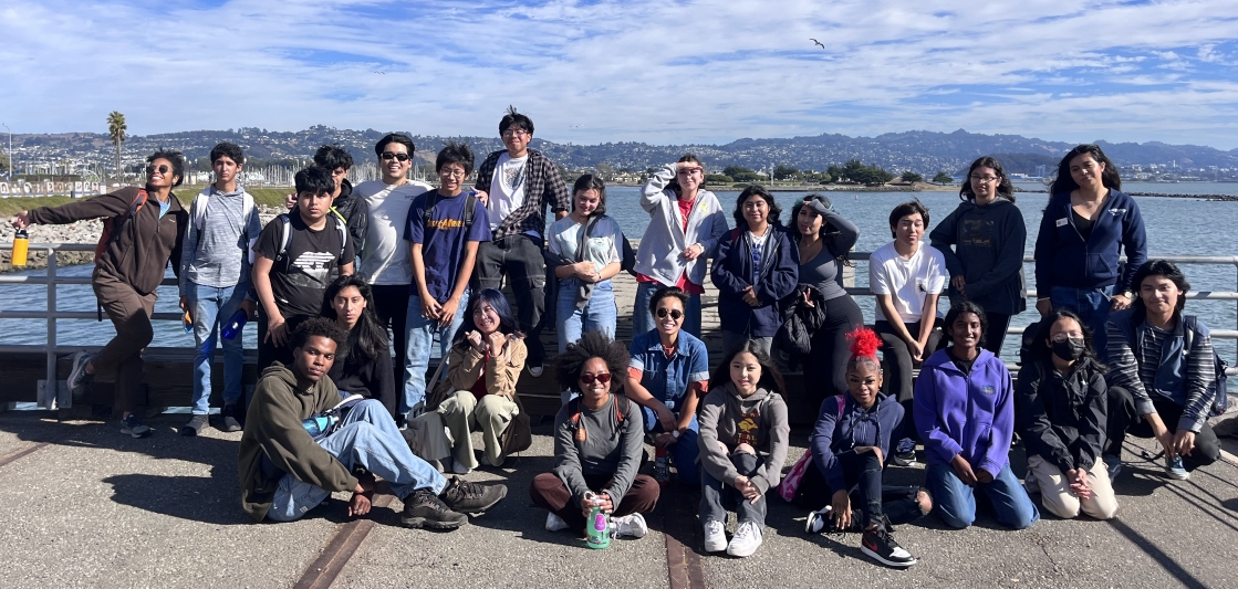 Group of youth program participants visit Rosie the Riveter