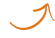 styled orange arrow pointing up